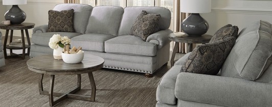 Singletary Nickel Sofa & Loveseat